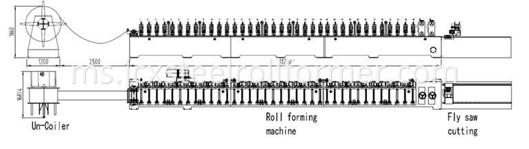 pu shutter door machine